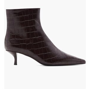 MANGO Croc embossed booties